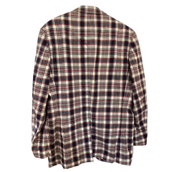 Lauren Ralph Lauren Madras Plaid Blazer Mens Size 42L Sport Coat Cotton Preppy - Picture 11 of 11